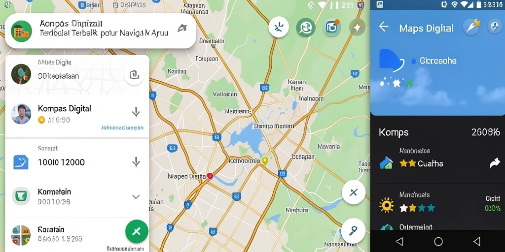 Tampilan antarmuka API66 dengan fungsionalitas Kompas Digital yang jelas.