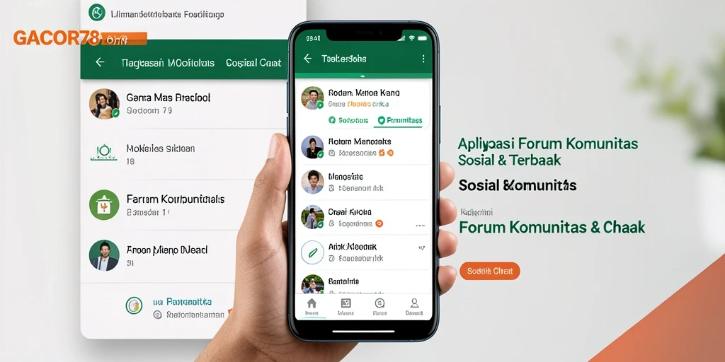Tampilan antarmuka GACOR78 dengan forum komunitas yang aktif.