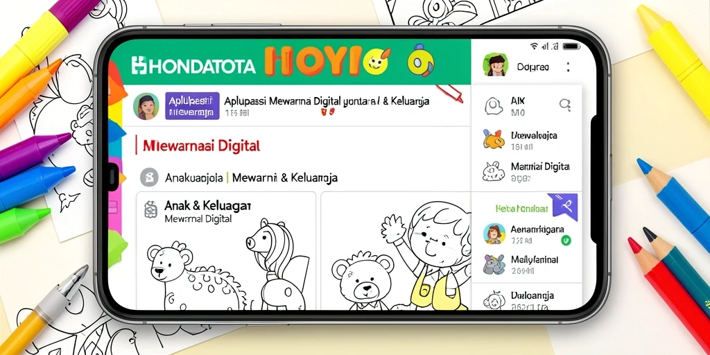 Antarmuka aplikasi HONDATOTO yang menarik dan penuh warna.