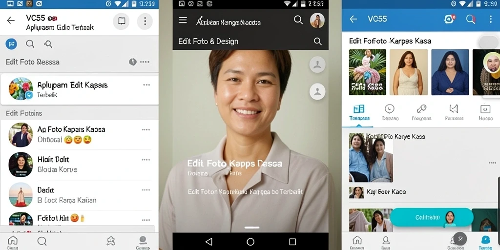 Antarmuka VC55 yang user-friendly untuk Edit Foto Kertas Kaca.