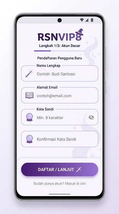 Cara Mudah Buat Akun Baru rsnvip8 untuk Pengguna Android